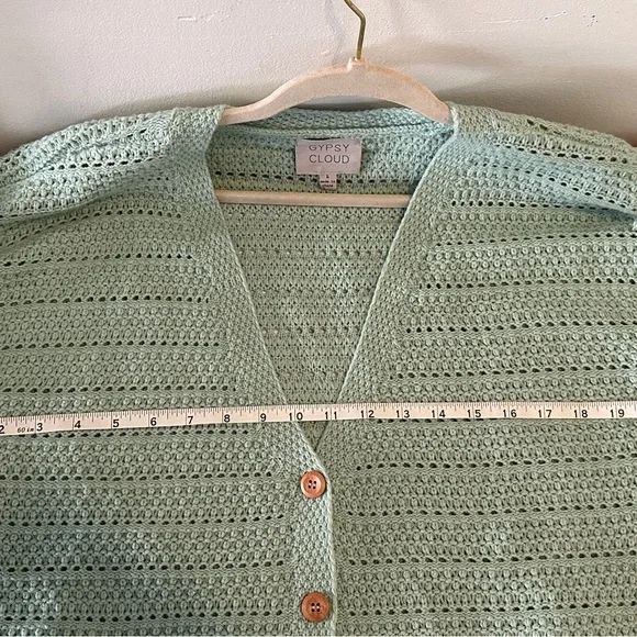 Mint Green Women's Cardigan - Picture 8 of 9